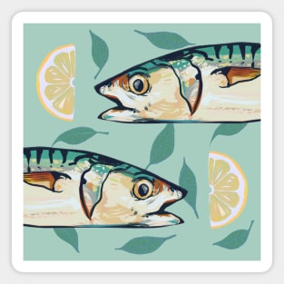 Mackerels with lemon Magnet